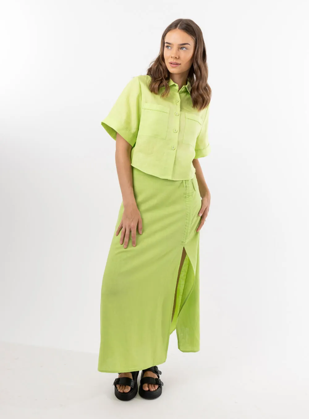 Green Lily Skirt - Online Shopping