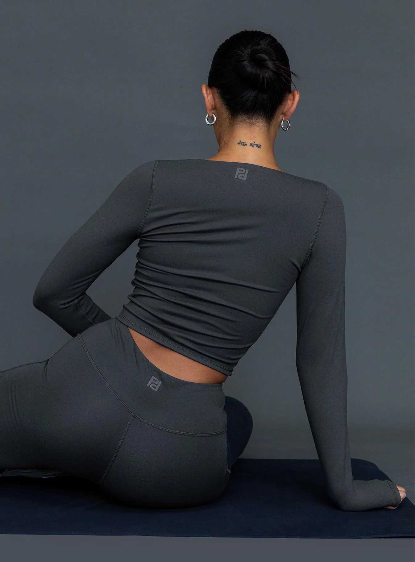 Grey Activewear Top Thriving