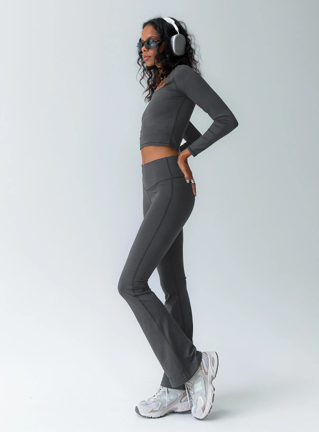 Grey Activewear Top Thriving