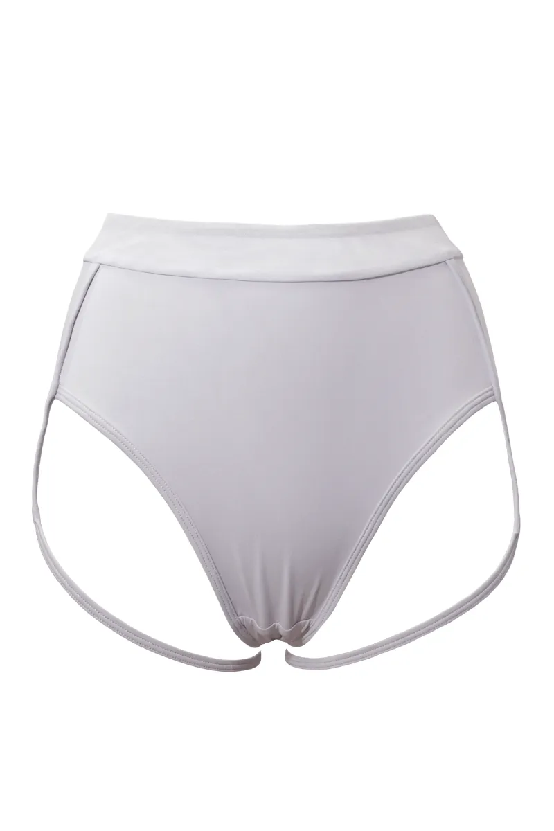 Hamade Activewear Light Grey Mesh-side Garter Bottoms.