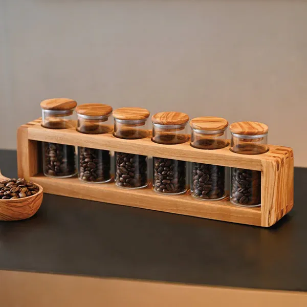 Hario Olive Wood Coffee Bean Storage Containers