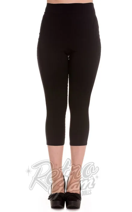 Hell Bunny Tina Capris Black