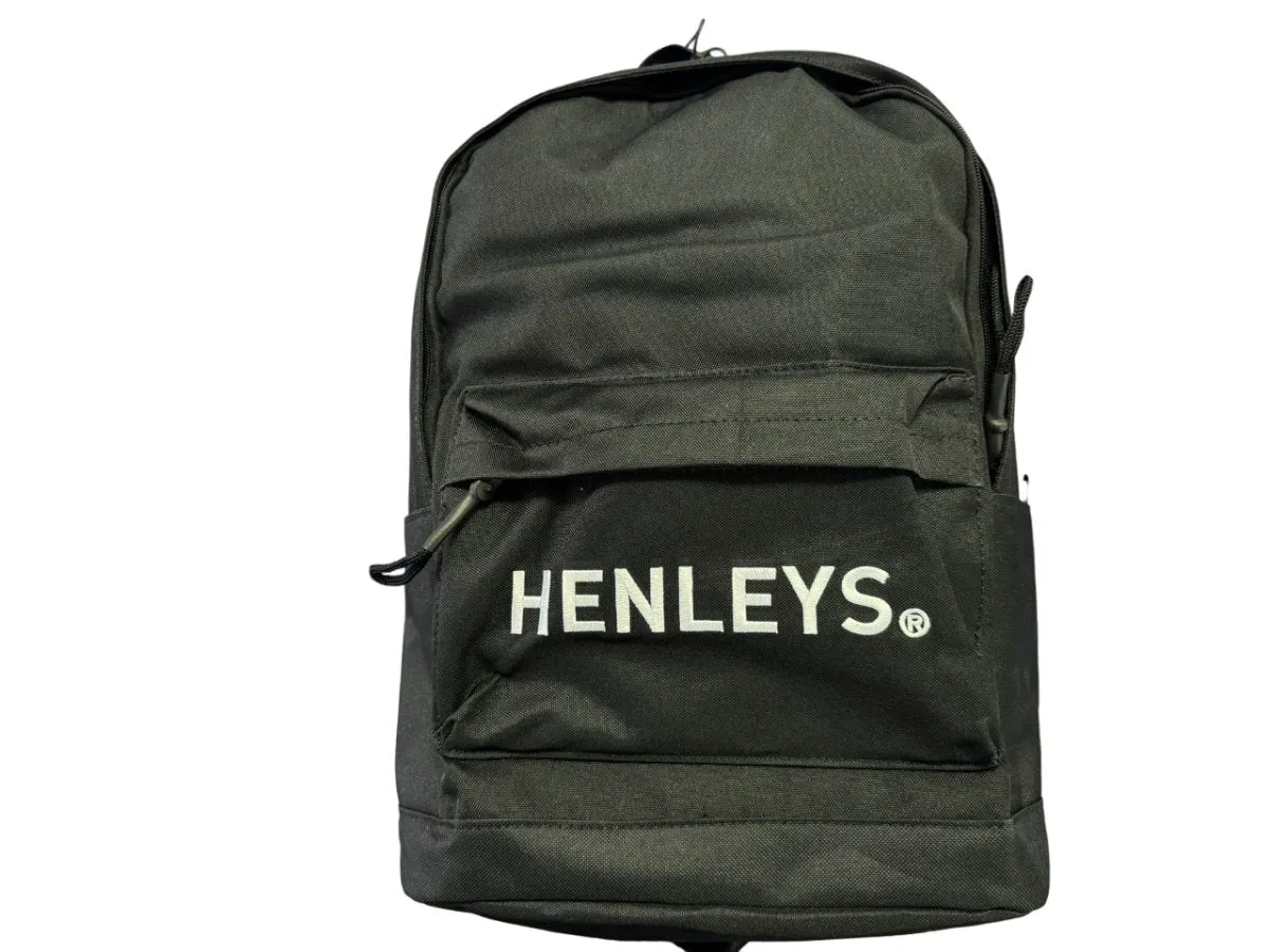 Henleys backpack, black color.