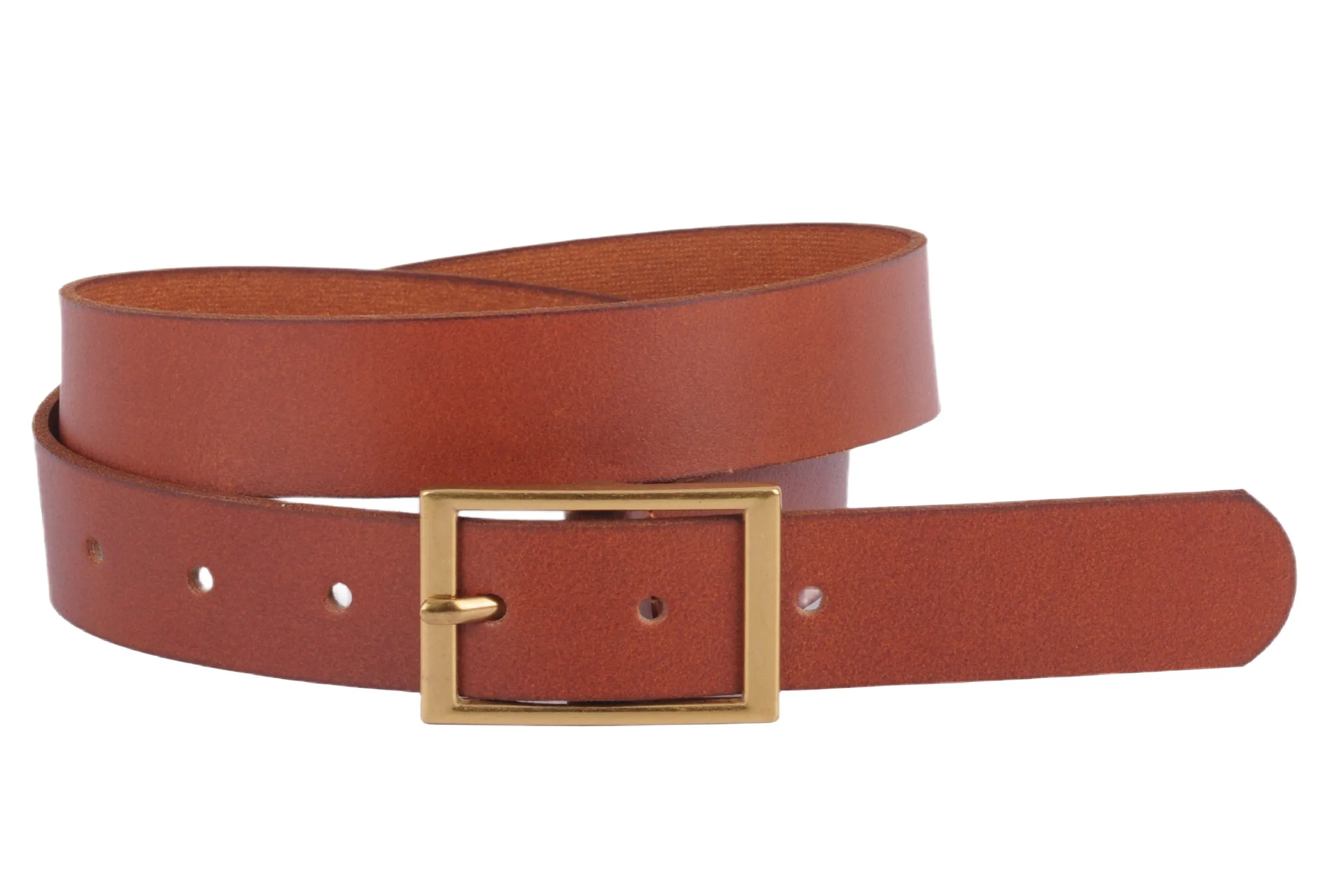 Highly Sought After Leather Belt with Classic Rectangle Buckle