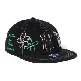 HUF MASHUP 6-PANEL SNAPBACK HAT // BLACK