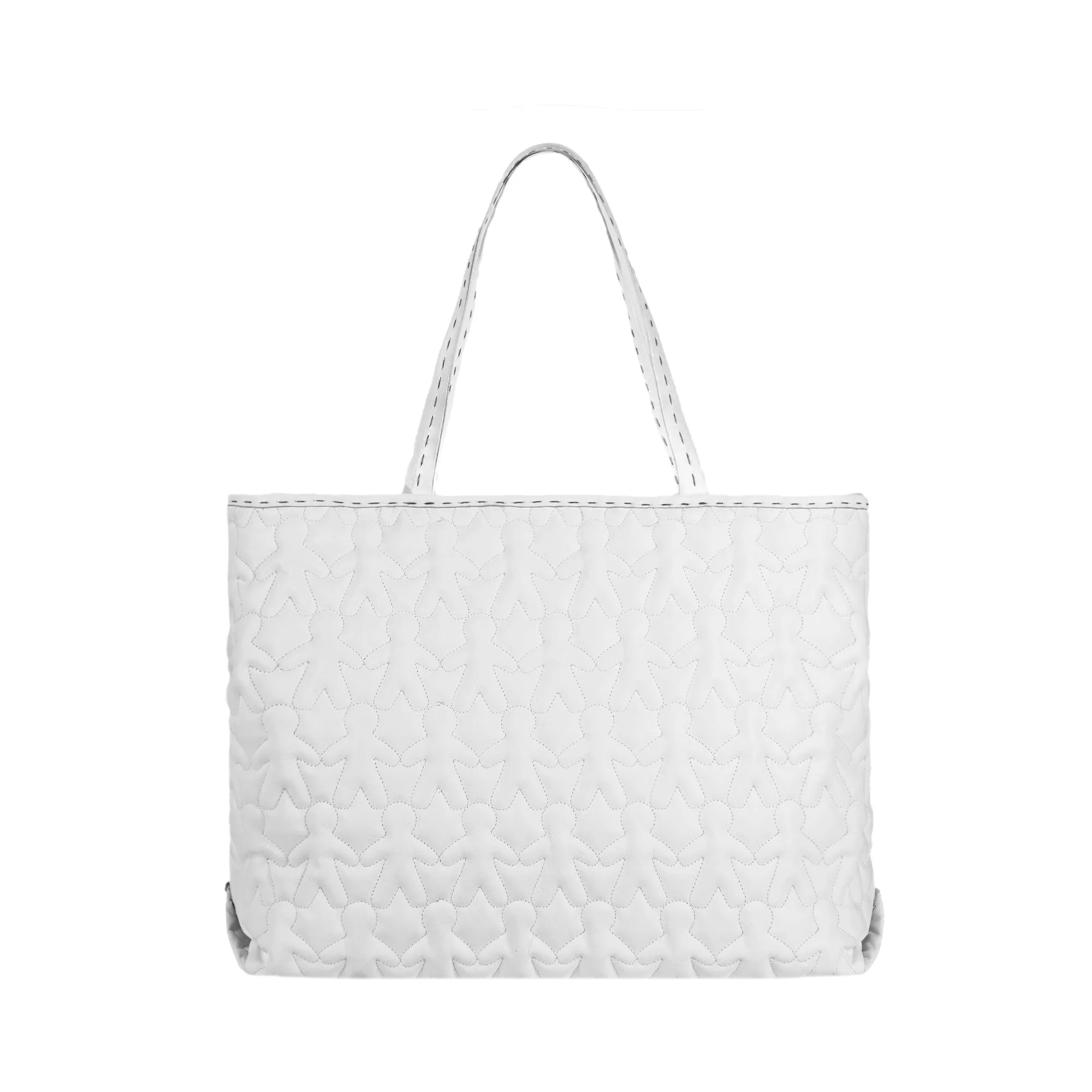 Irina White Quilted Cushion