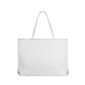 Irina White Quilted Cushion