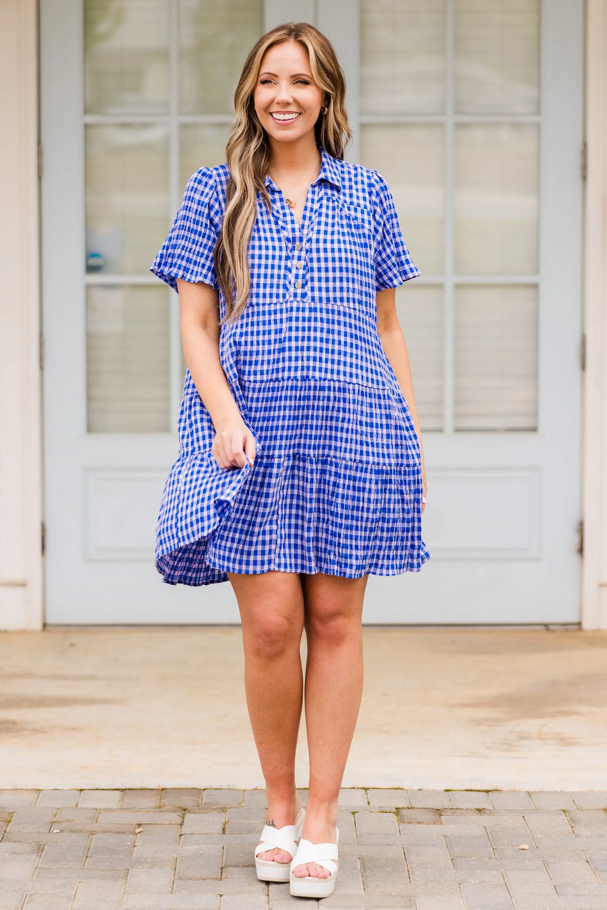 Jolene Dress, Cobalt