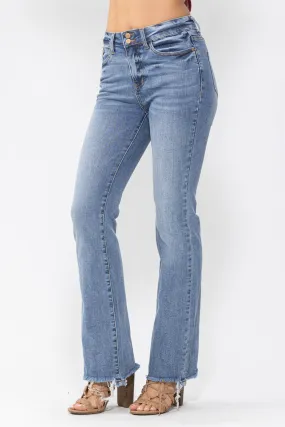 JUDY BLUE Double Button Bootcut jeans