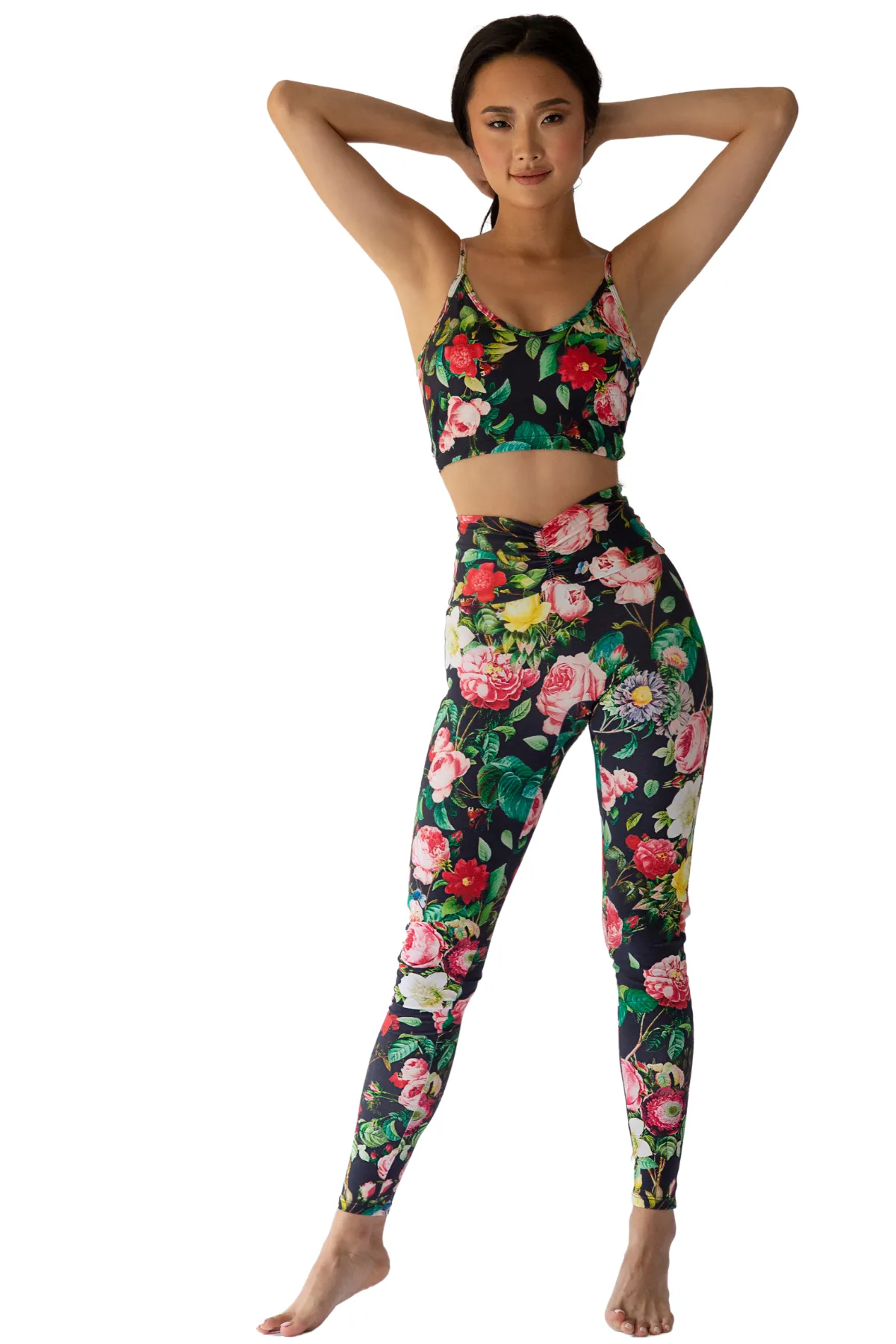 Kelly Floral Scrunch Leggings