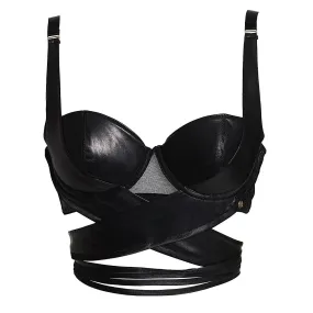 KK SW Lexi Leather Balcony Bra