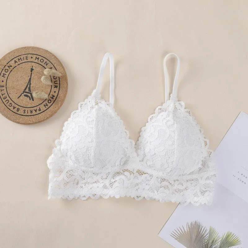 Lace Bra - Underwear - Soft Intimates - Deep V-Neck