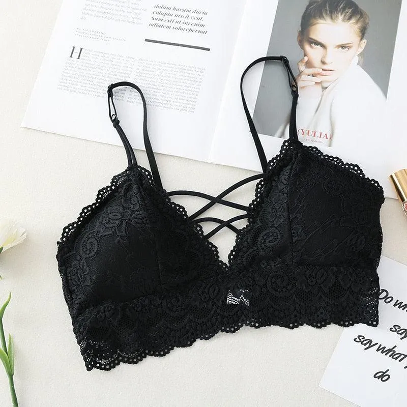 Lace Bra - Underwear - Soft Intimates - Deep V-Neck