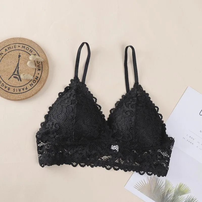 Lace Bra - Underwear - Soft Intimates - Deep V-Neck