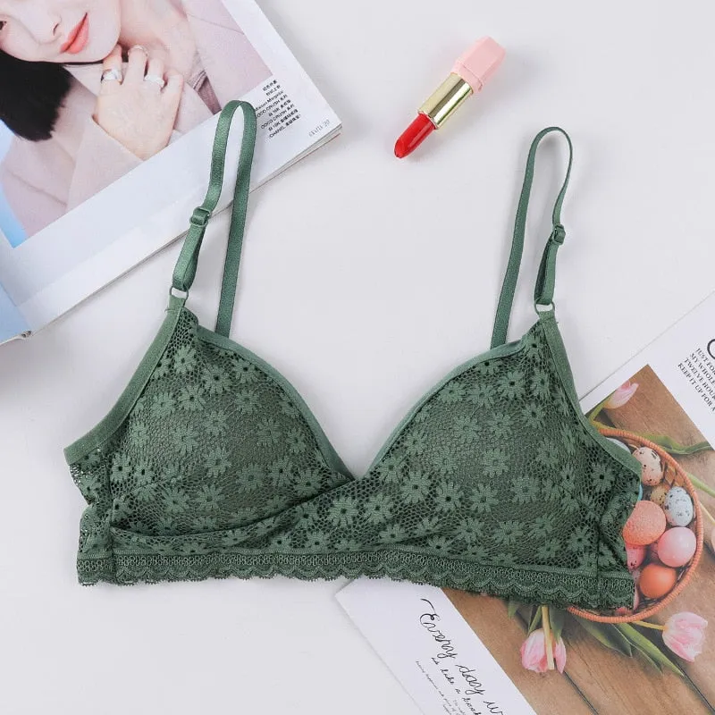 Lace Bra - Underwear - Soft Intimates - Deep V-Neck