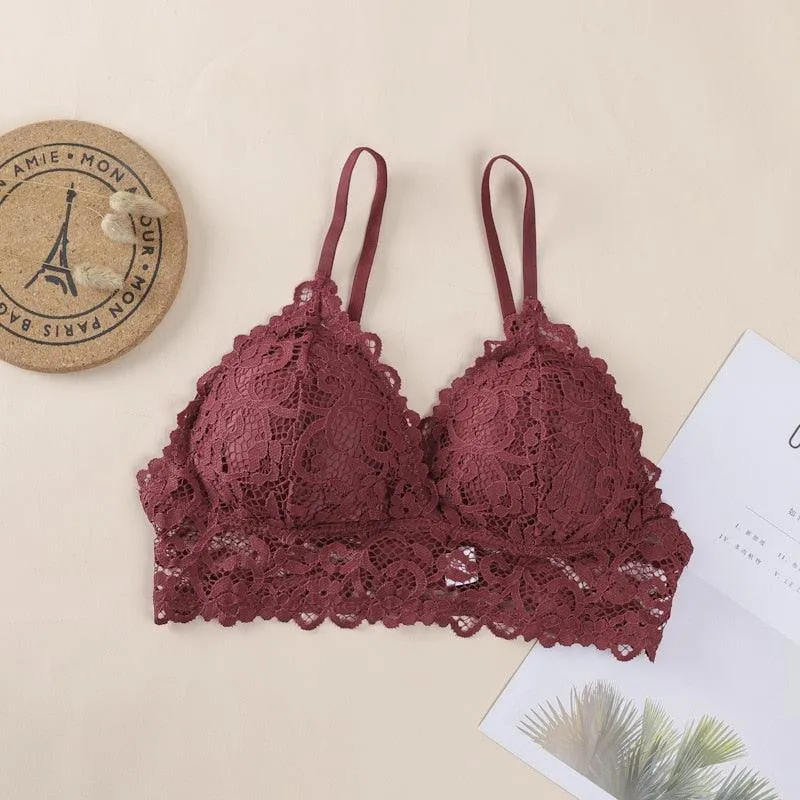 Lace Bra - Underwear - Soft Intimates - Deep V-Neck