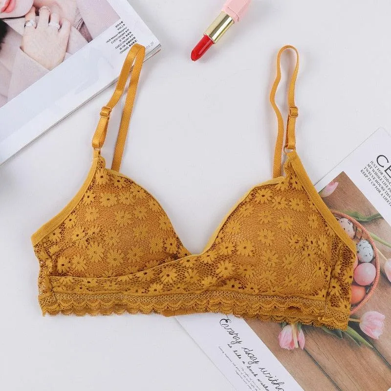 Lace Bra - Underwear - Soft Intimates - Deep V-Neck