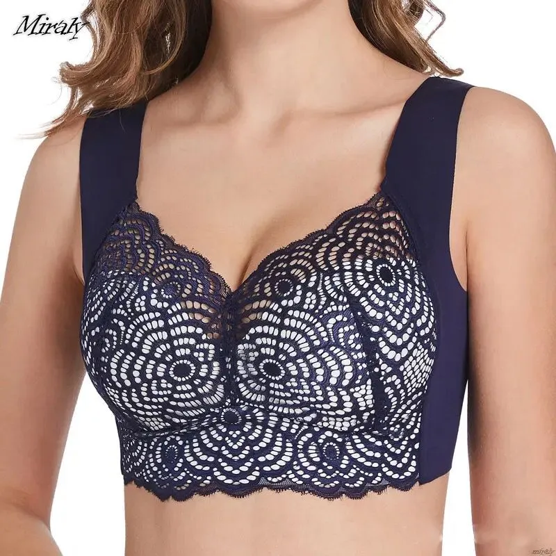 Lace U Back Plus Size Bra without Underwire for Sleeping - S100400