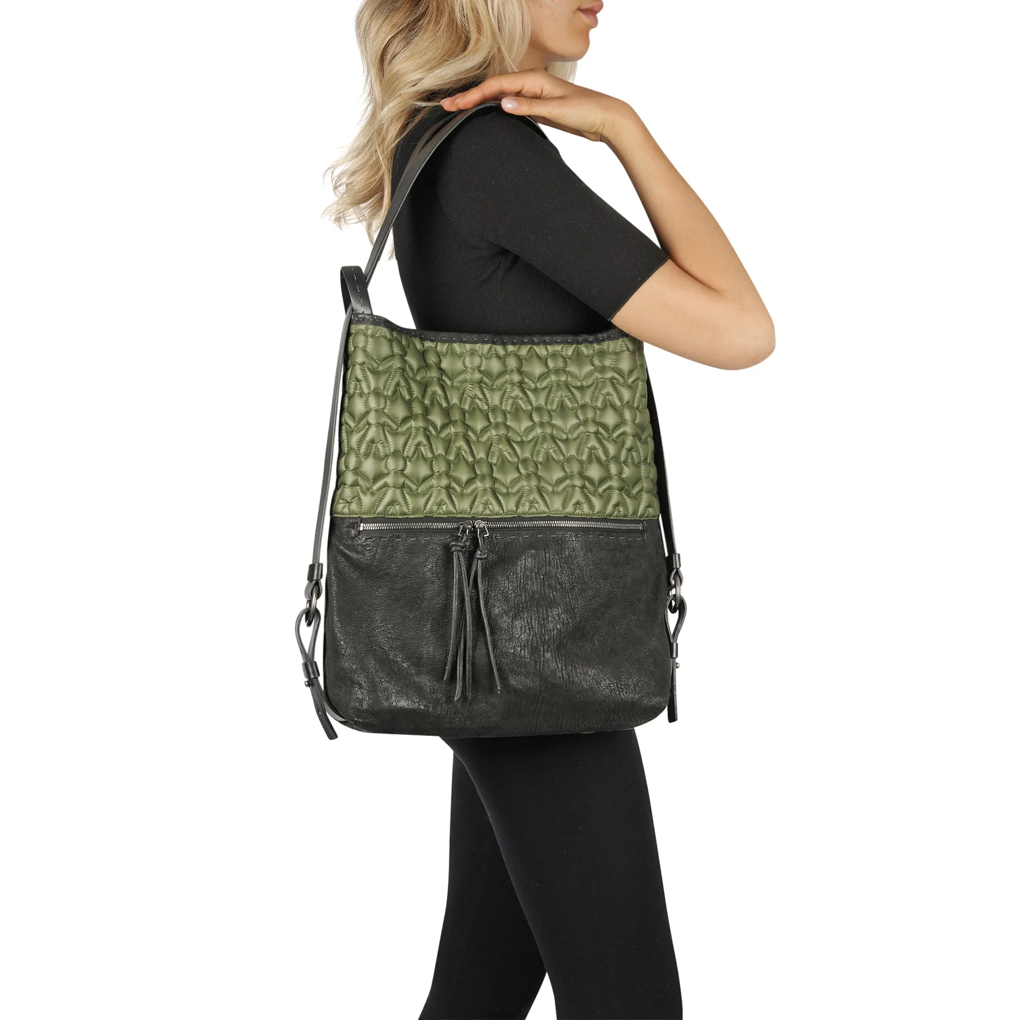 Lara Backpack in Forest Green-Nylon