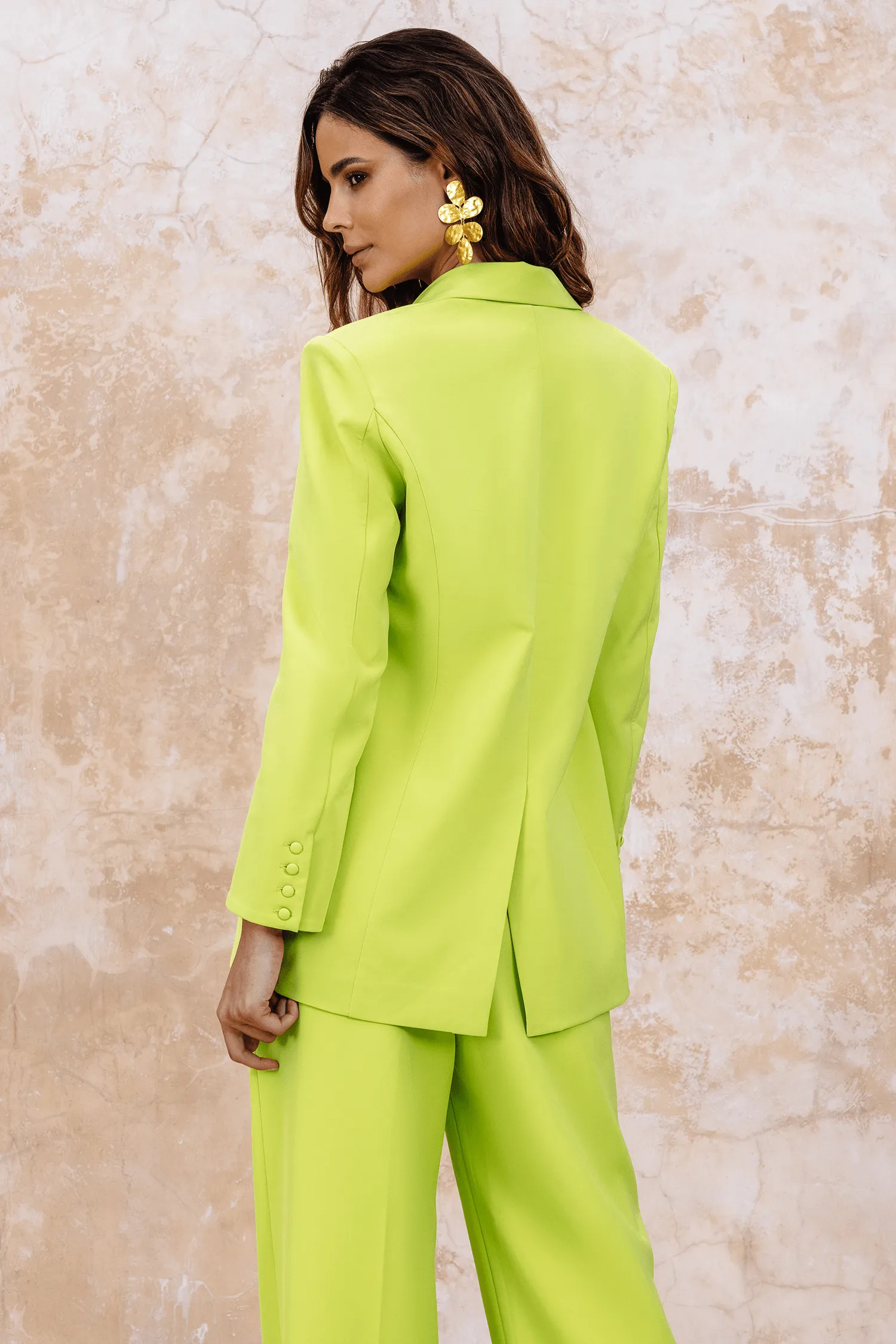 LIANA Chartreuse Masculine Blazer