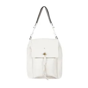 Marika Large Greca Rhino Chalk White Backpack