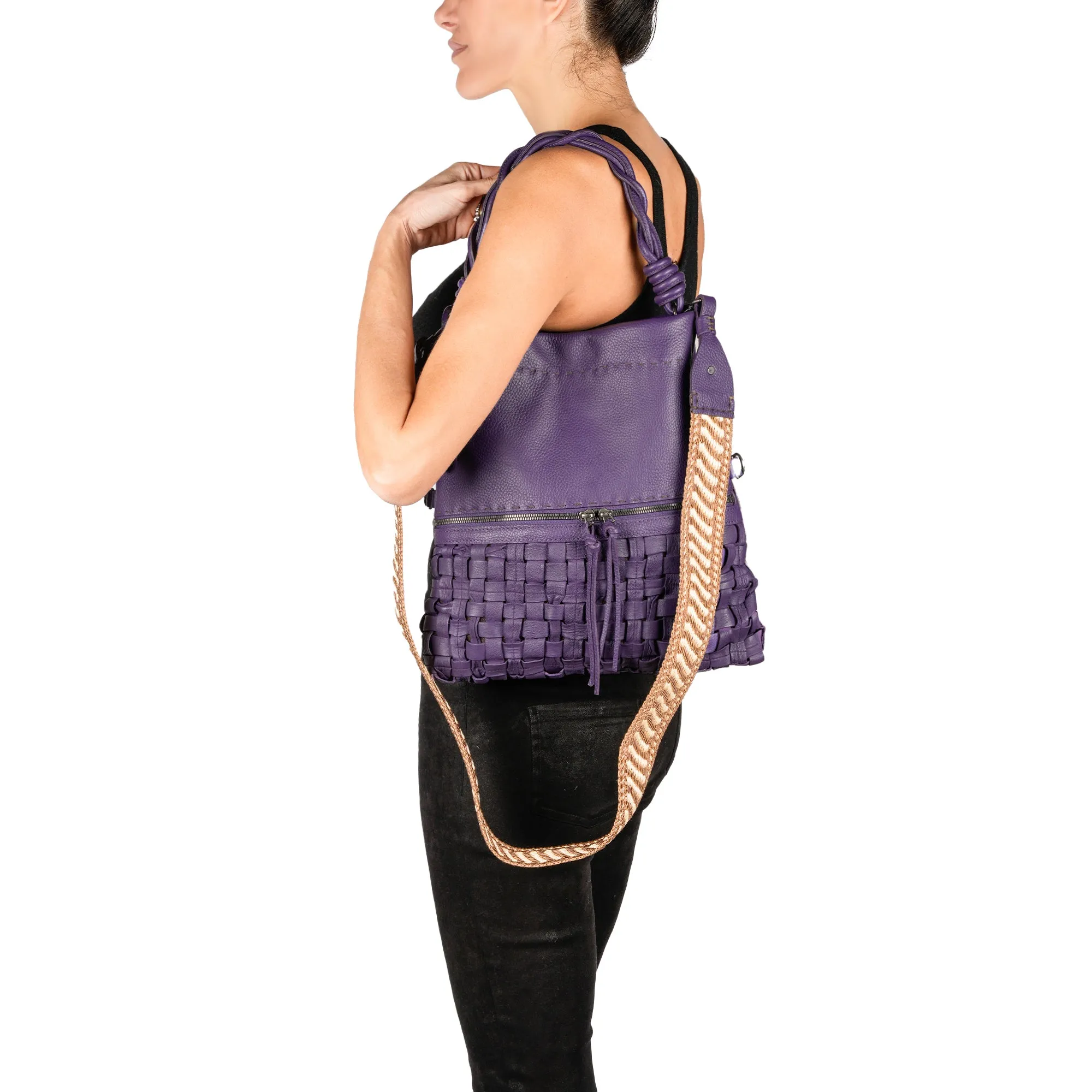 Maya M Intreccio Cesta Muflone Purple - Shop Now