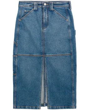 Medium Wash Denim Skirt - Alden