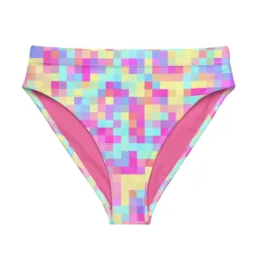 Miami Eco High Waist Bikini Bottom - Pixels 1.0