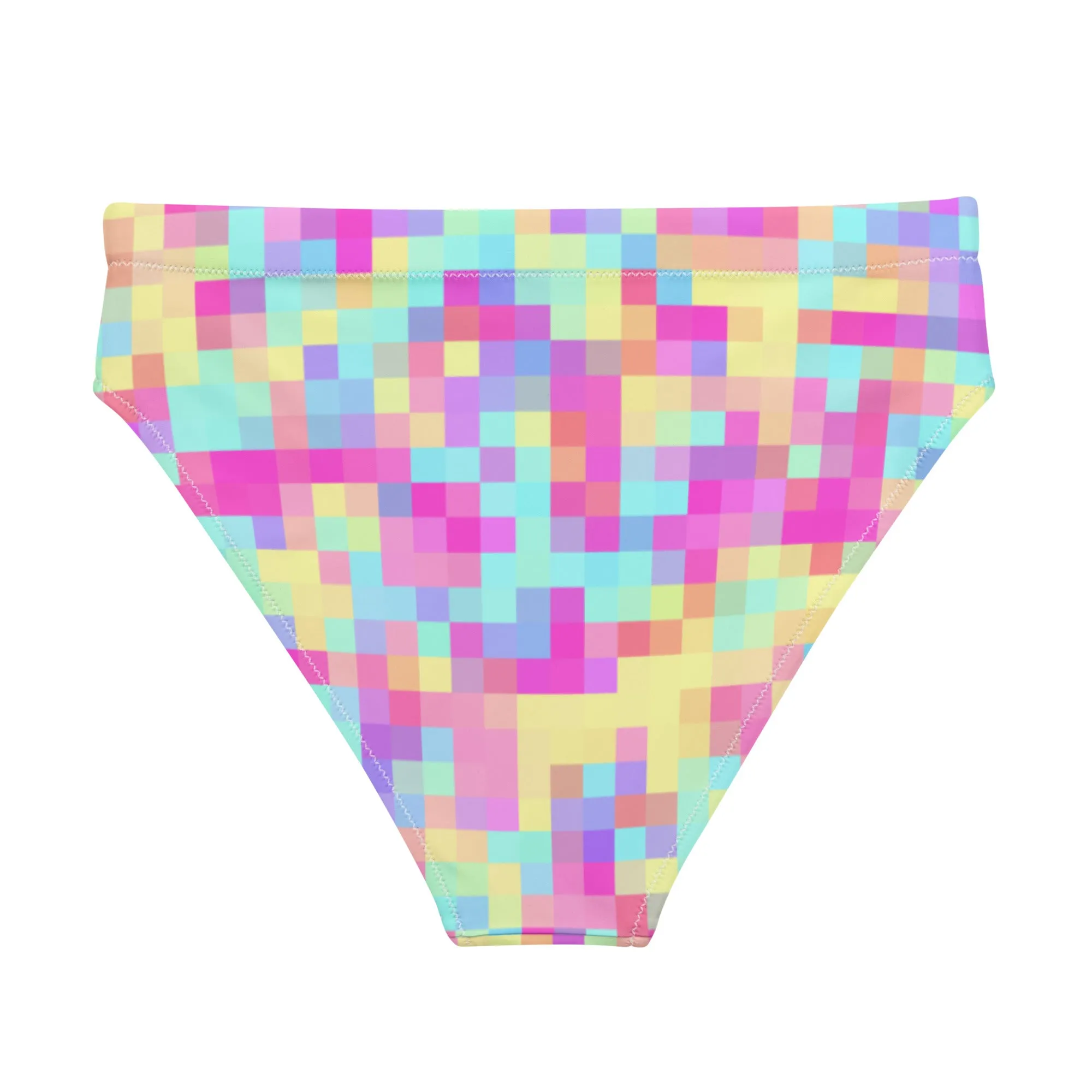 Miami Eco High Waist Bikini Bottom - Pixels 1.0