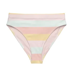 Miami Eco High Waisted Bikini Bottom | Summer Stripes - Get the Best Sustainable Swimwear