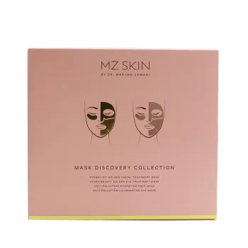 MZ Skin Mask Discovery Collection: Hydra-Lift Golden Facial Treatment Mask + Hydra-Bright Golden Eye Treatment Mask + Anti-Pollu