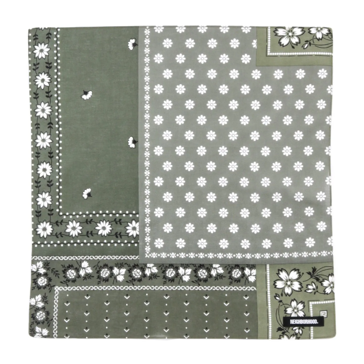 neighborhood bandana olive drab