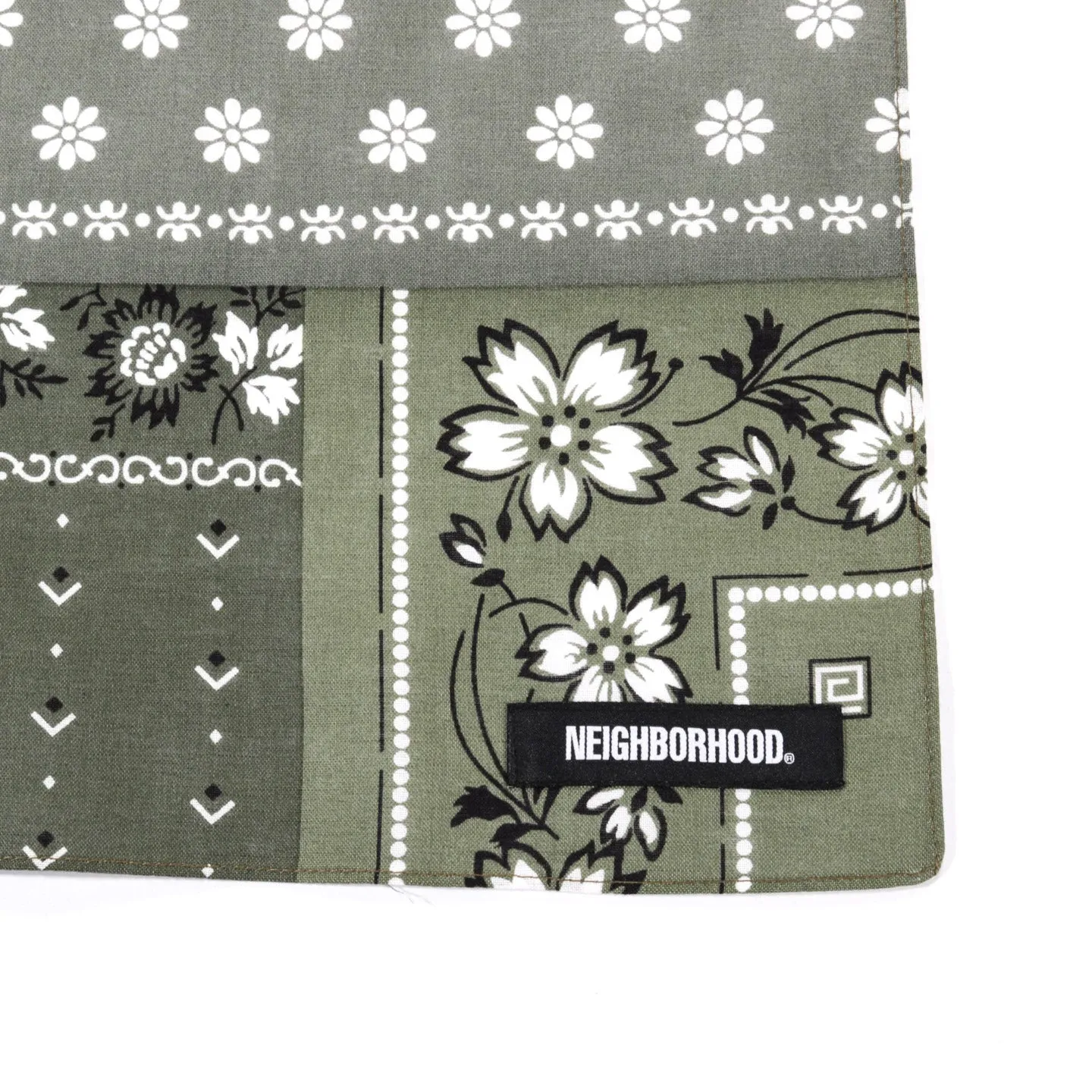 neighborhood bandana olive drab