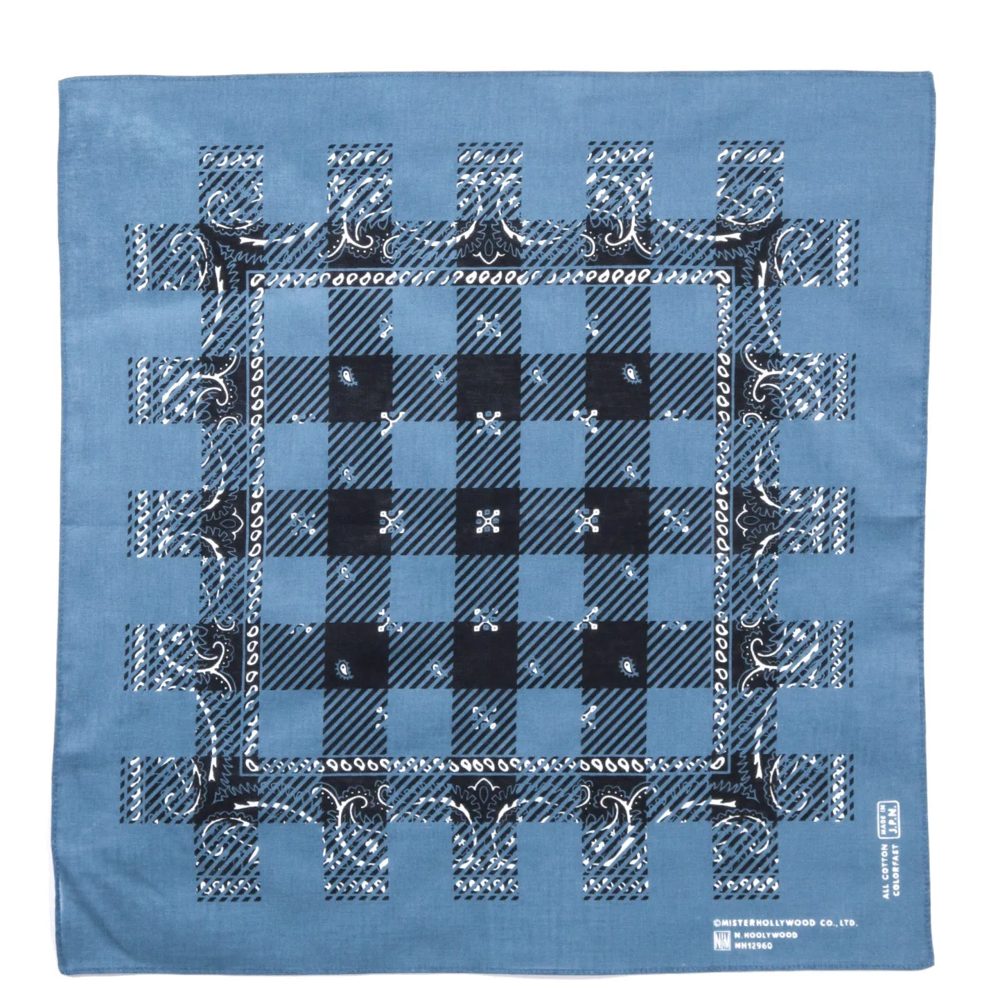 N.HOOLYWOOD AC19 Blue Black Bandana