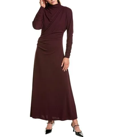 Nicholas Cora Funnel Neck Dolman Ls Midi Dress