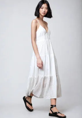 ONYX DRESS WHITE BRODERIE