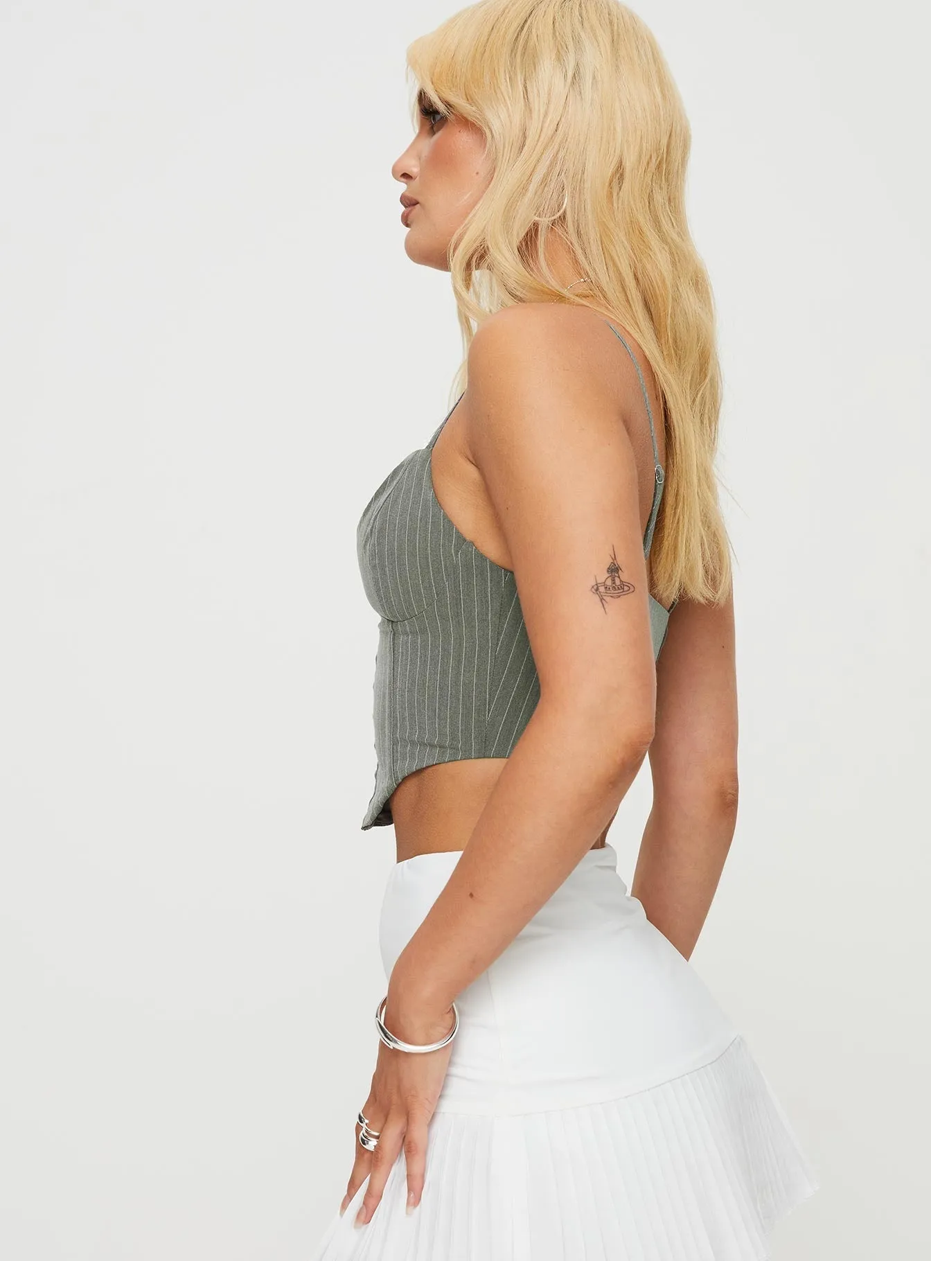 Palisade grey corset top - Shop now