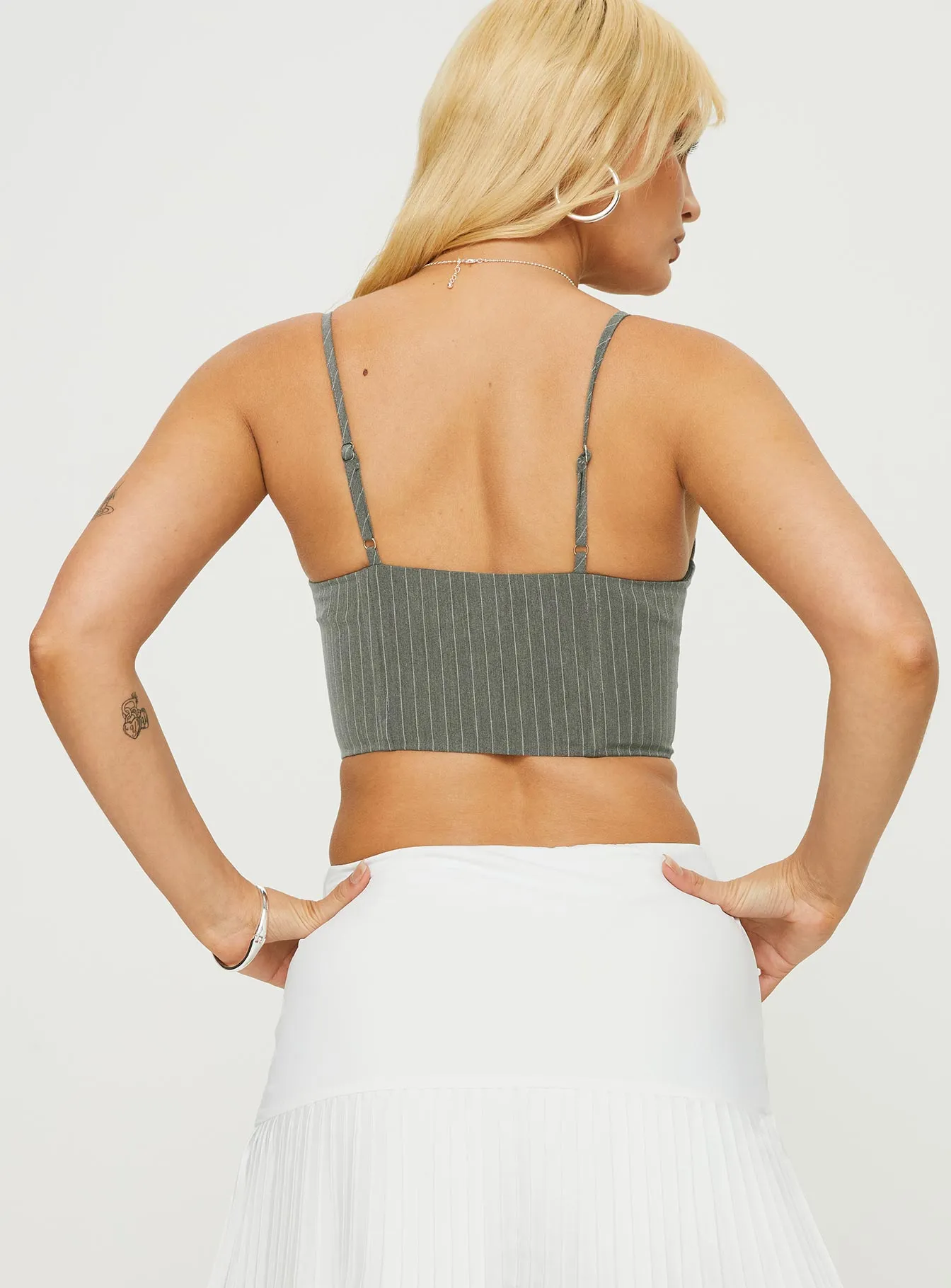 Palisade grey corset top - Shop now