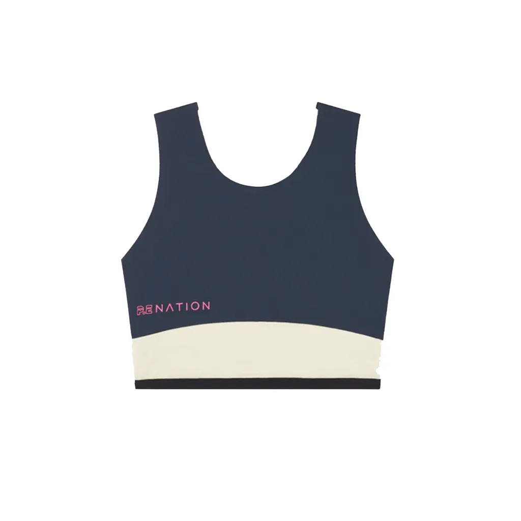 PE Nation Midnight Navy Outline Sports Bra XS