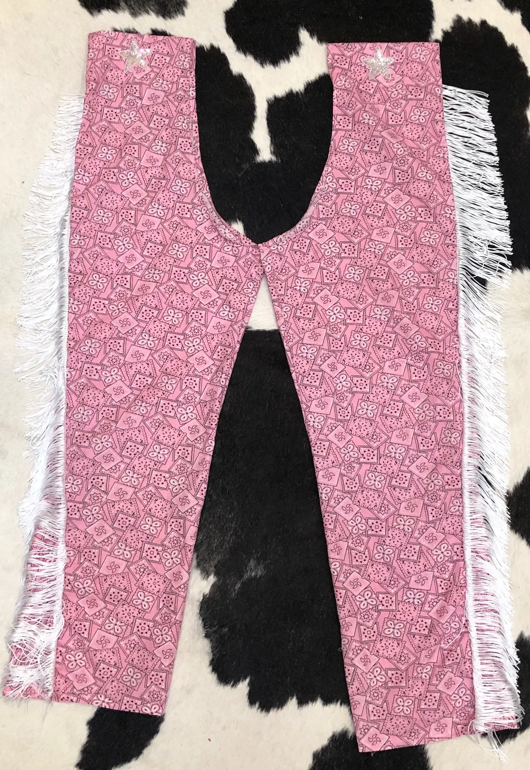 Pink Bandana Print Chaps