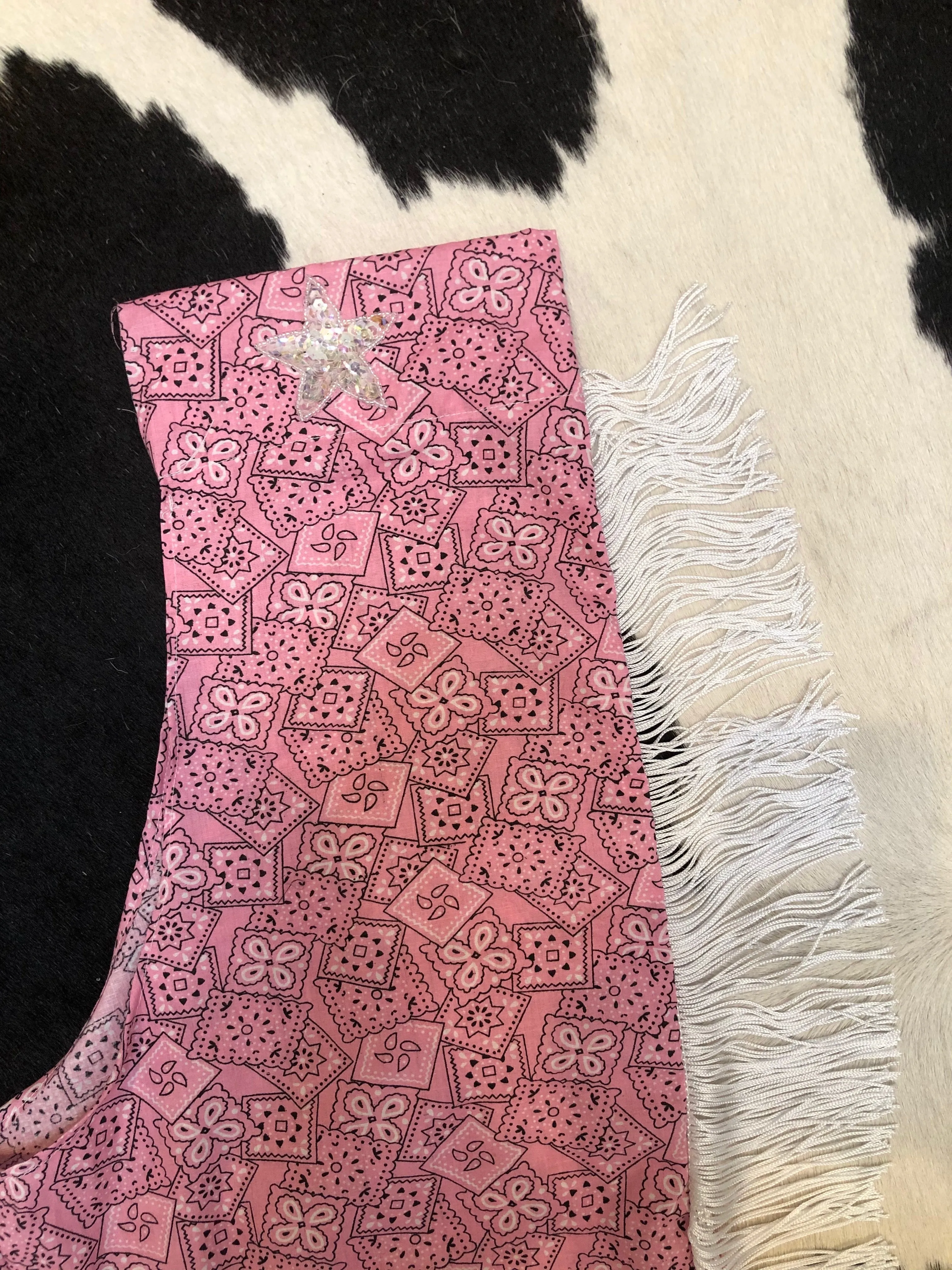 Pink Bandana Print Chaps