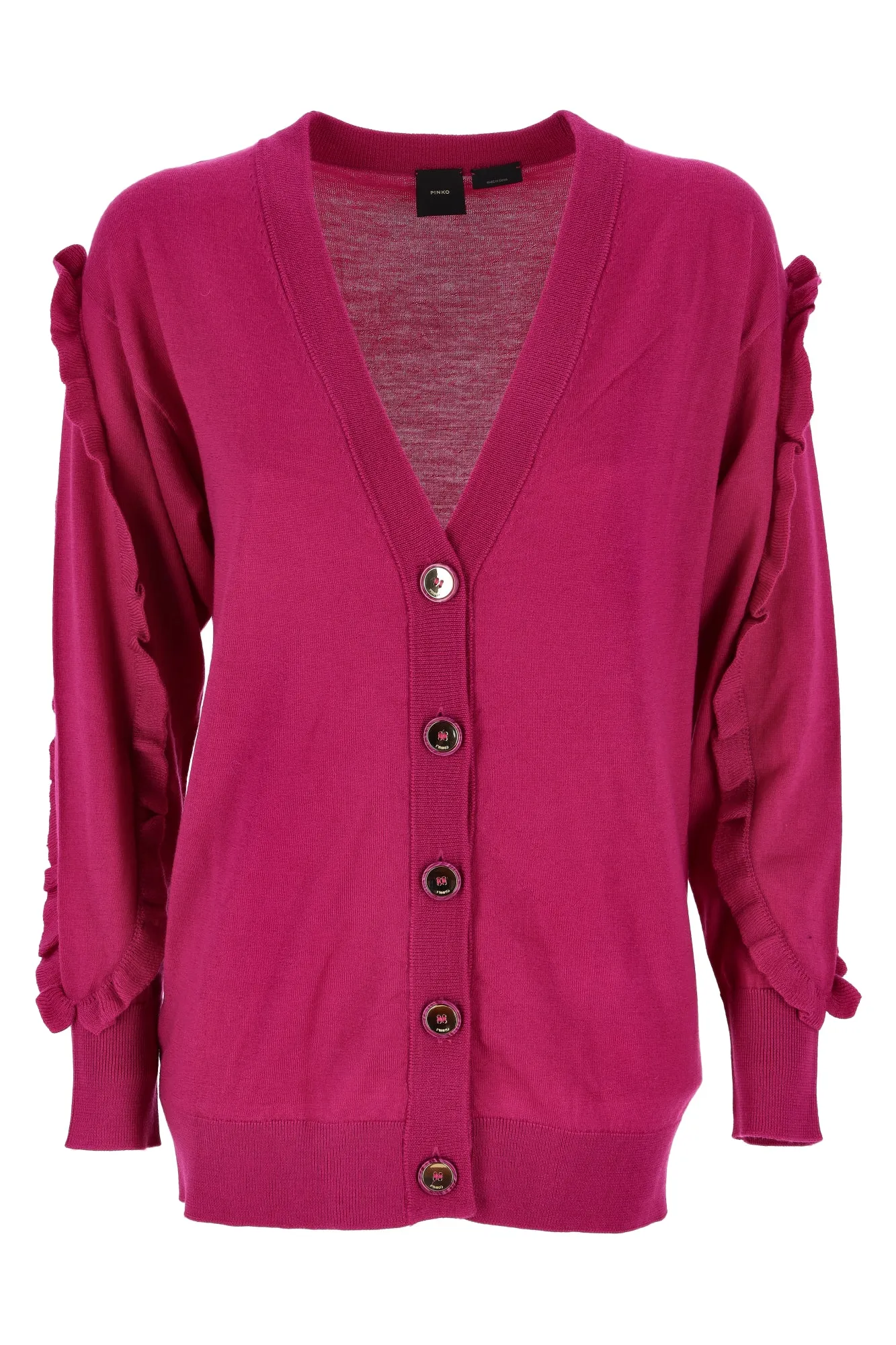 Pink Women's Lamb Wool Cardigan