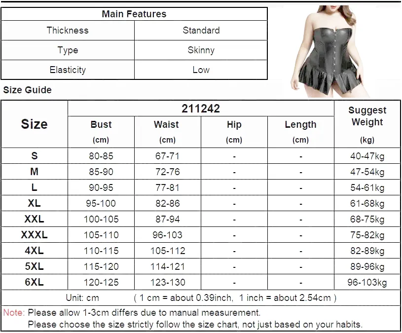 Polyester Lace-up Steampunk Lingerie: Sexy Solid Pattern for Women