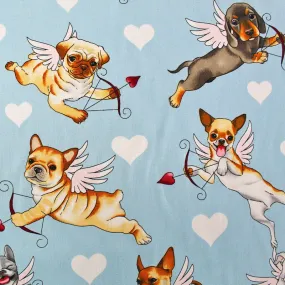 Puppy Love Fabric - Sky Blue Color - Alexander Henry - Find the Best Price Now!