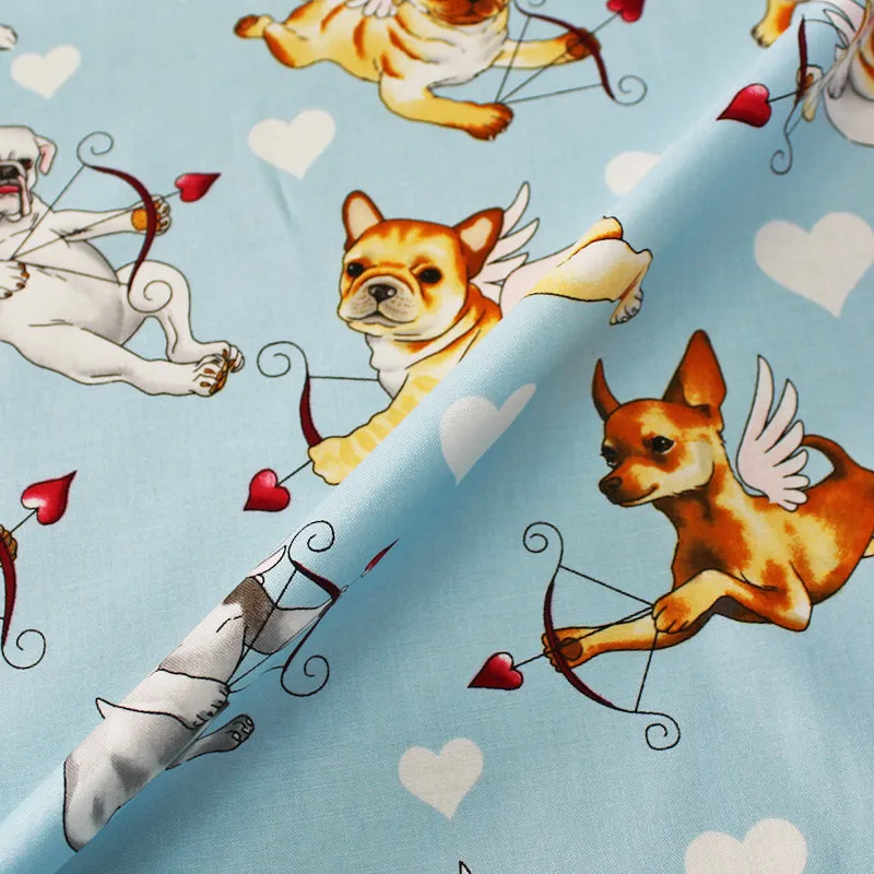 Puppy Love Fabric - Sky Blue Color - Alexander Henry - Find the Best Price Now!