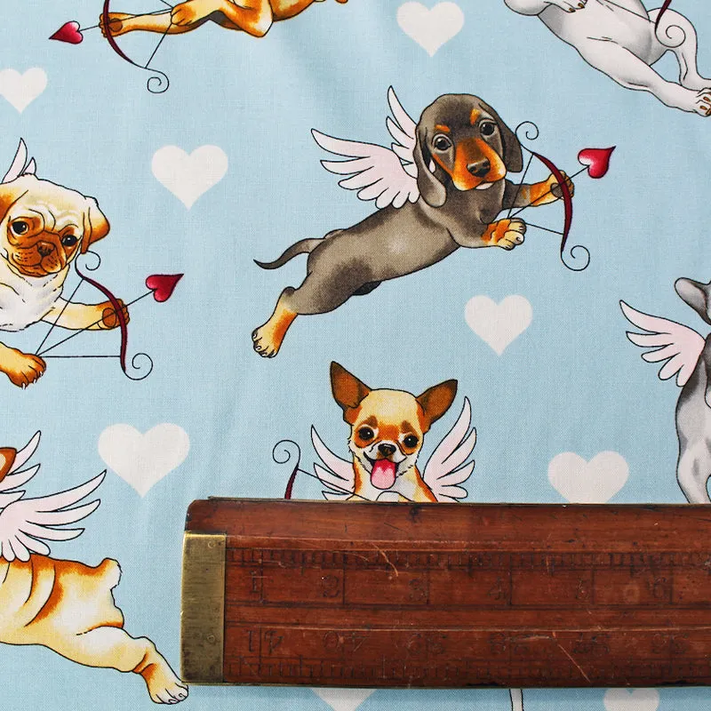 Puppy Love Fabric - Sky Blue Color - Alexander Henry - Find the Best Price Now!