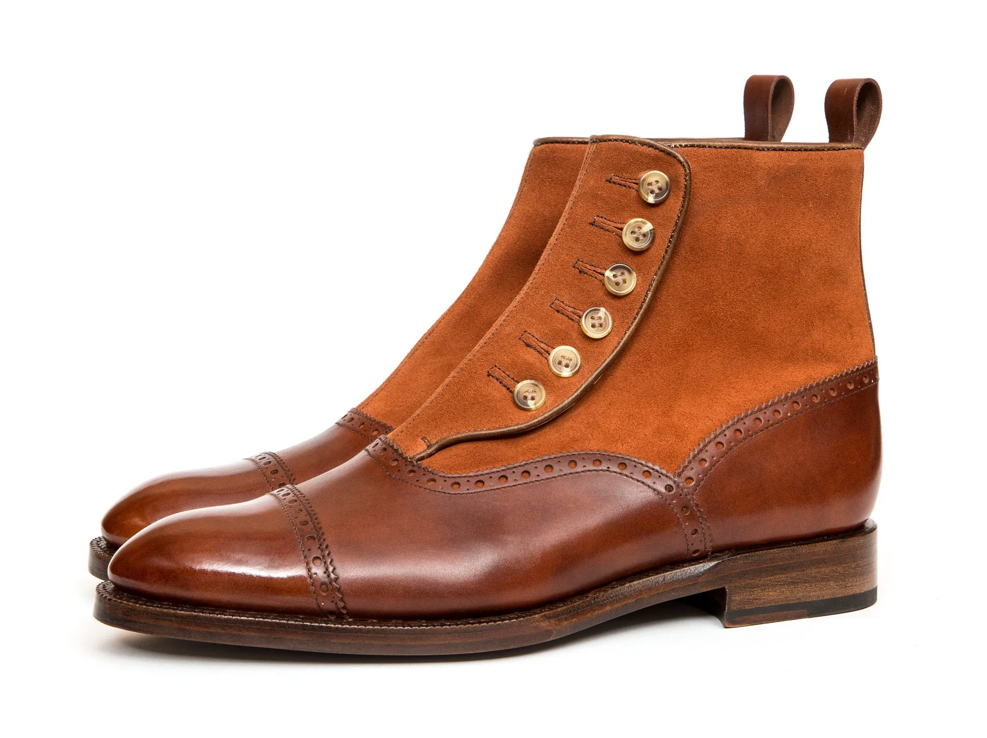 Puyallup MTO - Gold Museum Calf / Rust Suede - NGT Last - Single Leather Sole