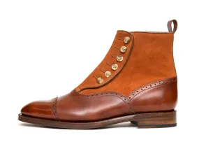 Puyallup MTO - Gold Museum Calf / Rust Suede - NGT Last - Single Leather Sole