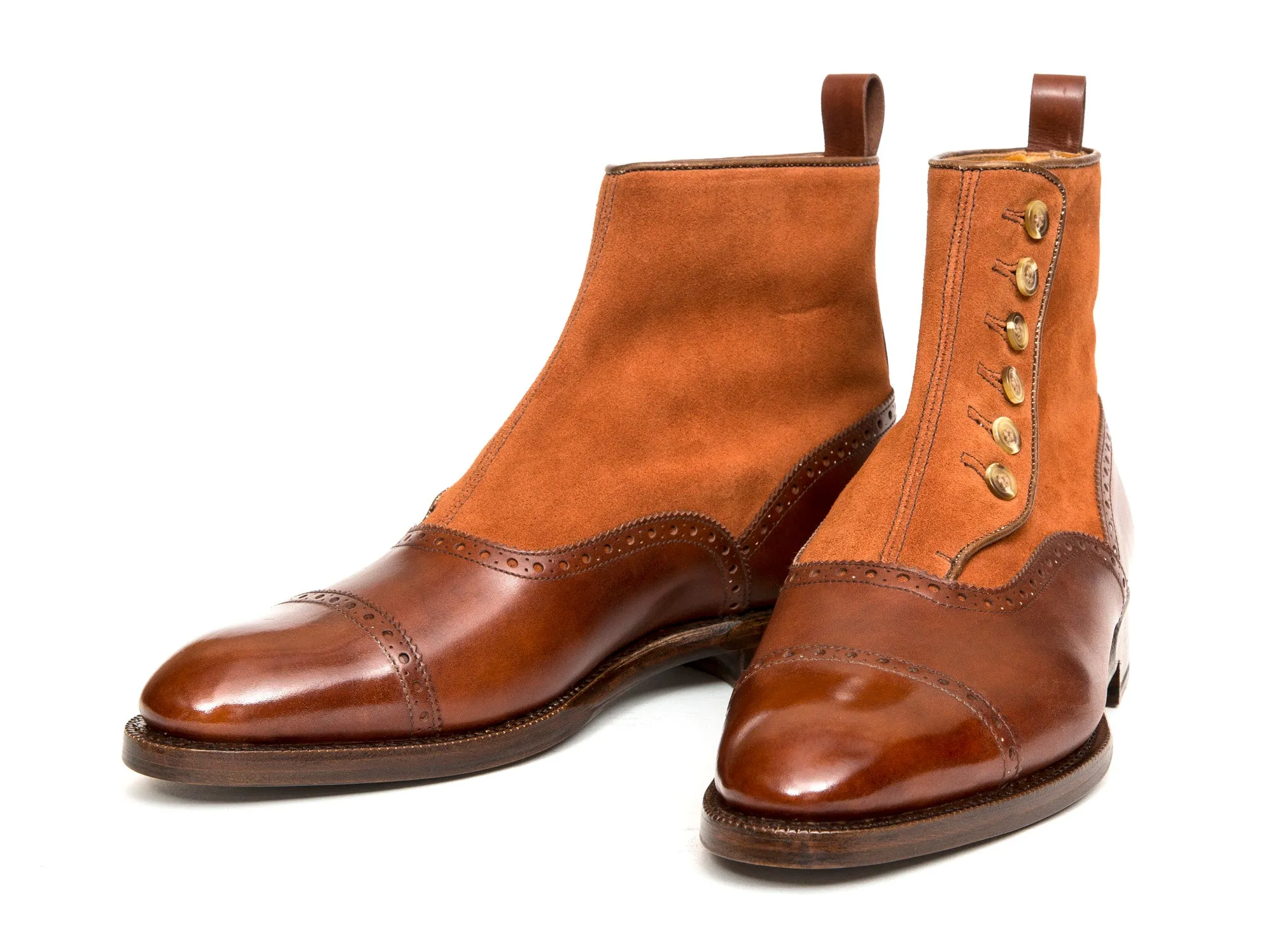 Puyallup MTO - Gold Museum Calf / Rust Suede - NGT Last - Single Leather Sole