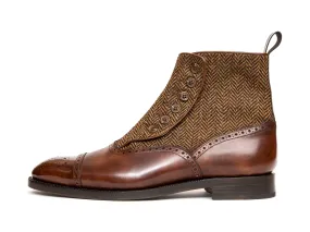 Puyallup - MTO Gold Museum Calf - Gold Tweed - NGT Last - Double Leather Sole - Best Price, Fast Delivery